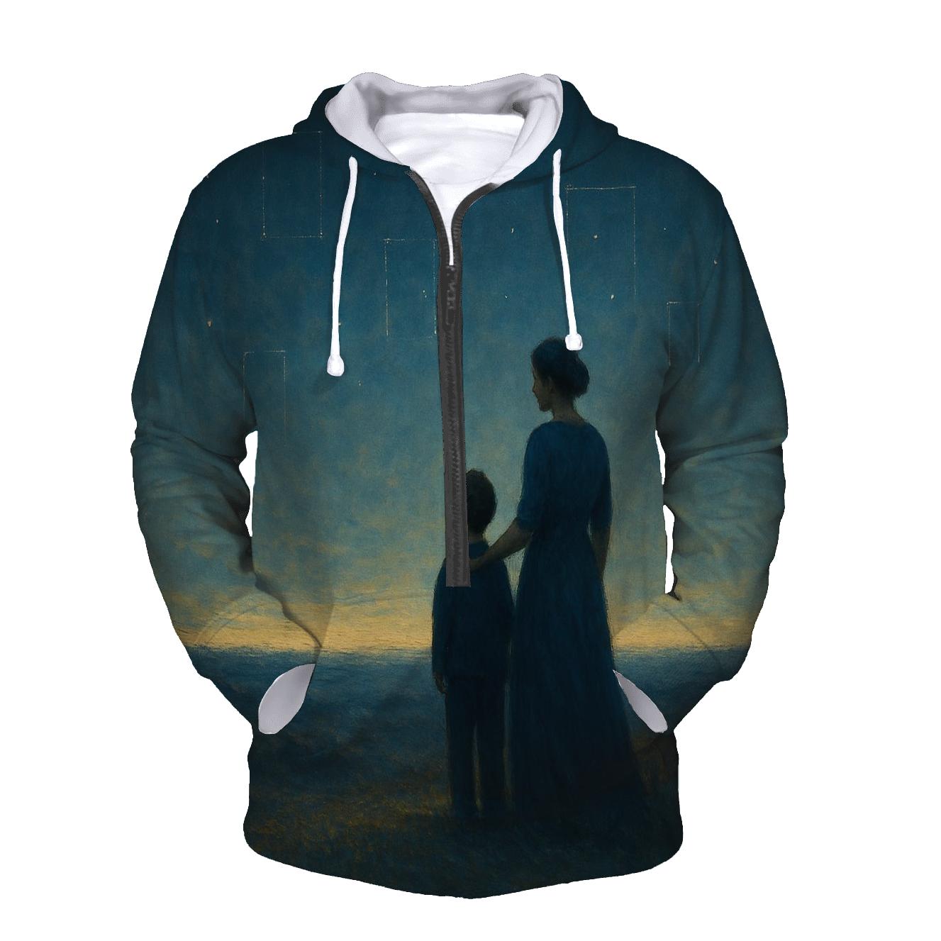 The Horizon She Held Open premium hoodies
