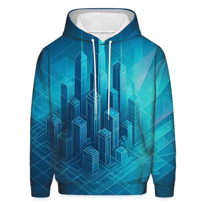 Prismatic City Blueprint Mirage embroidered hoodies