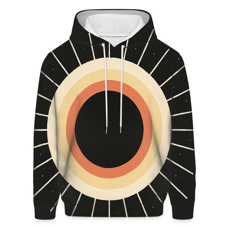 Eclipse Corona Lattice Bloom graphic hoodies