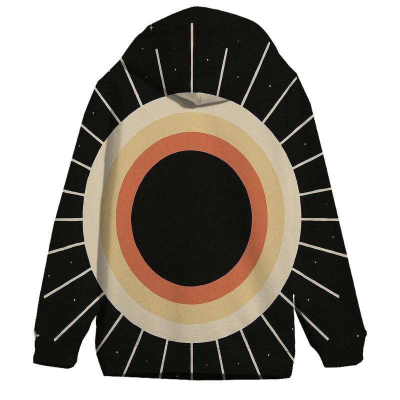 Eclipse Corona Lattice Bloom graphic hoodies
