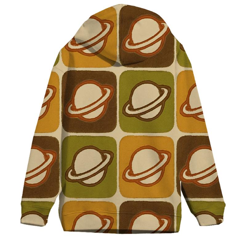 Groovy Planetary Wallpaper Tiles designer hoodies