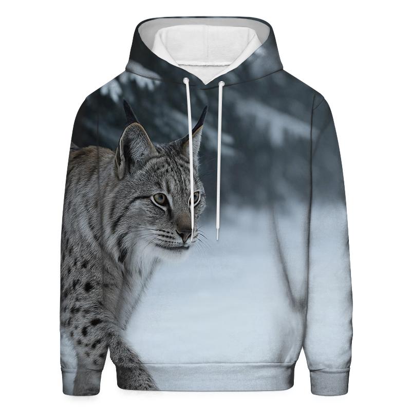 Frostline Ambush Eurasian Lynx pullover hoodies