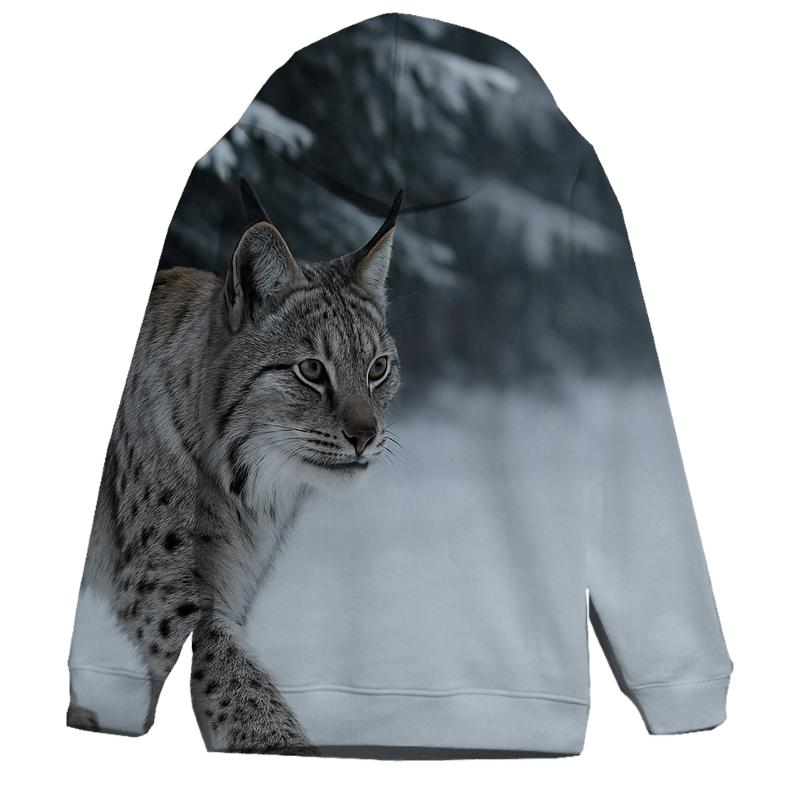 Frostline Ambush Eurasian Lynx pullover hoodies