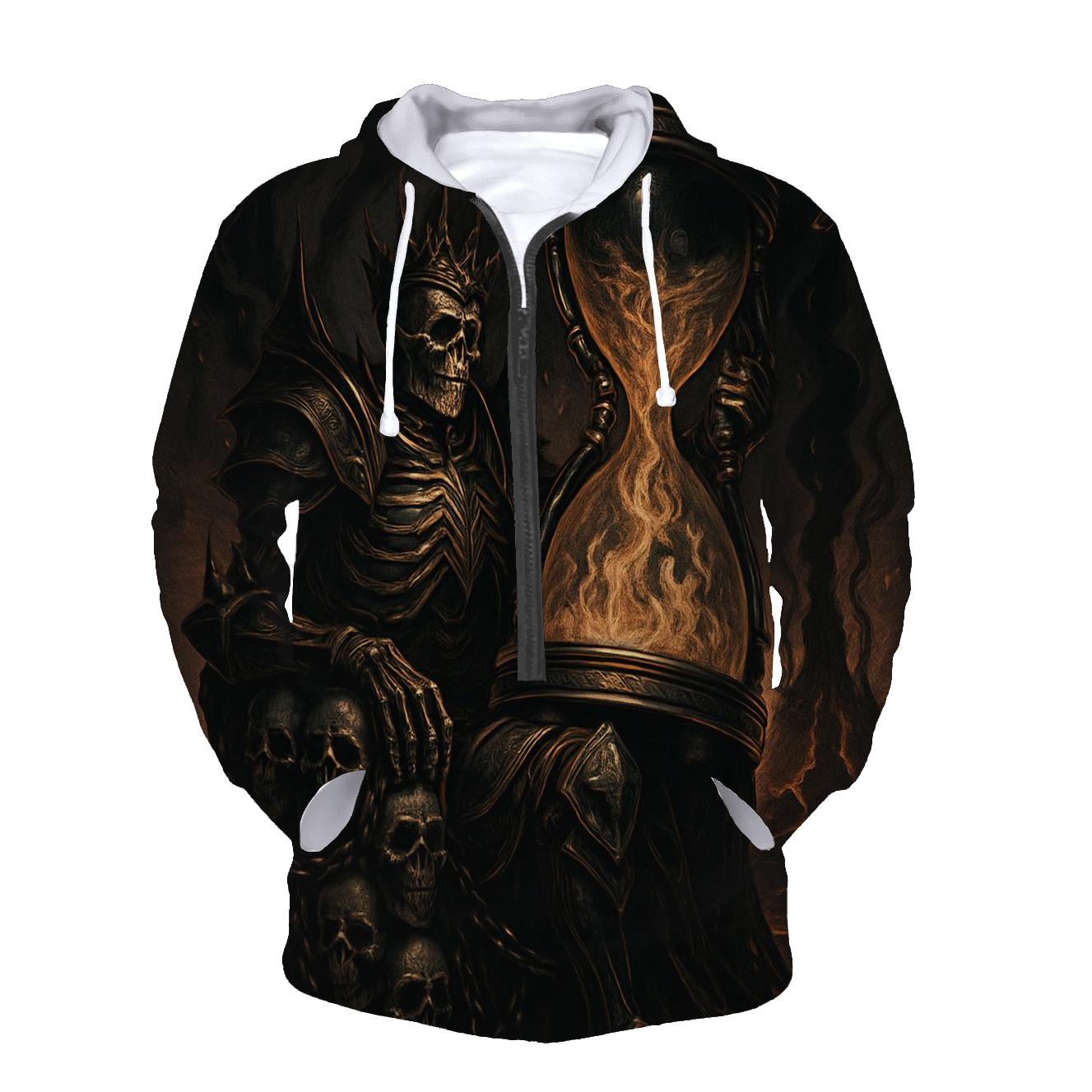 The Infernal Hourglass Regent printed hoodies