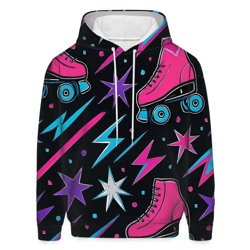 Roller Rink Laser Confetti lightweight hoodies