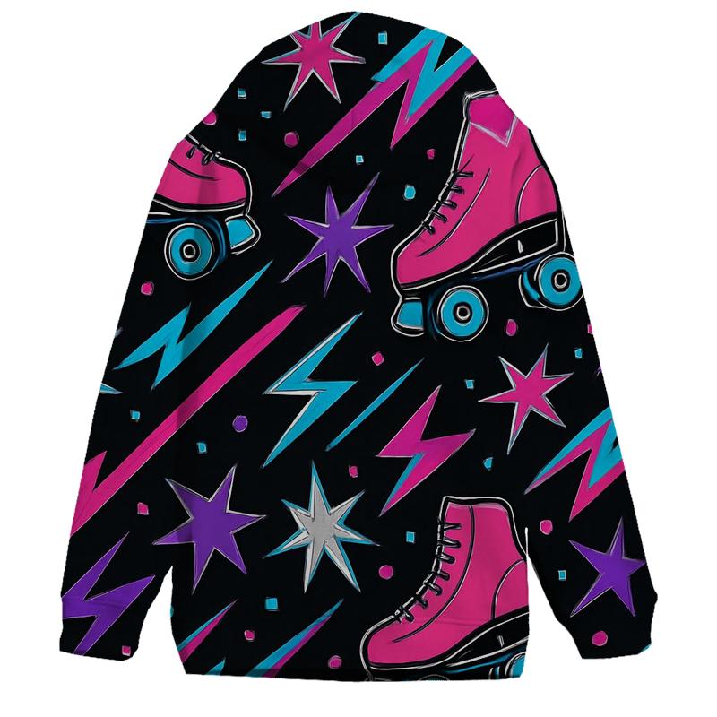 Roller Rink Laser Confetti lightweight hoodies