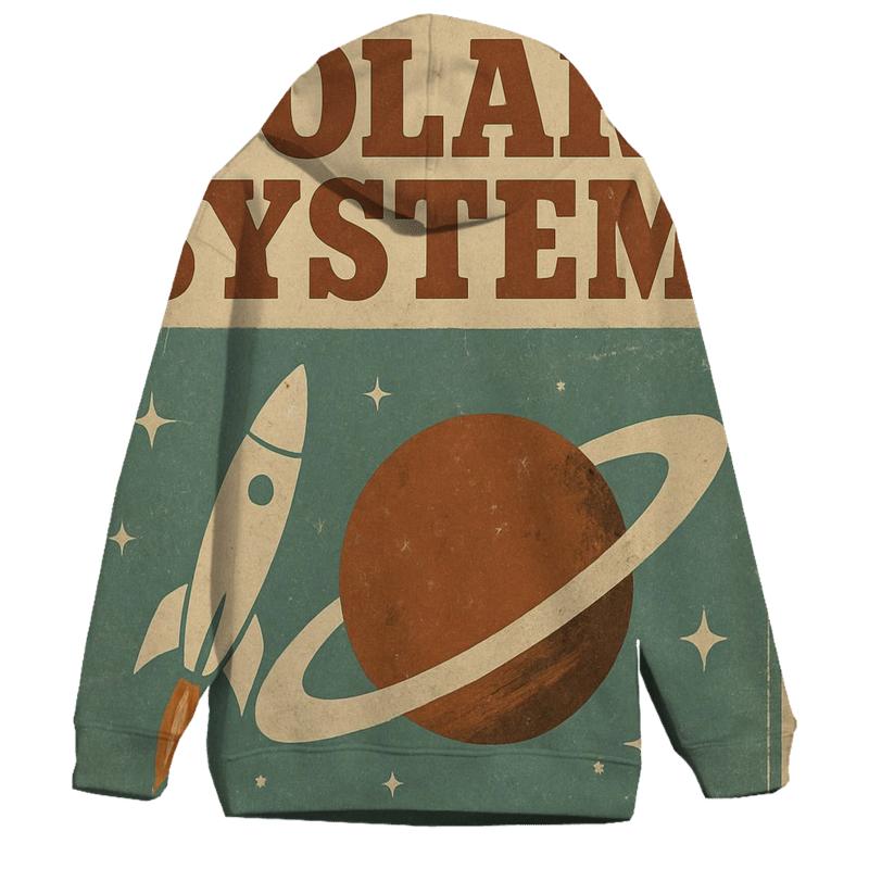 Weathered 1970s Space Tourist Brochure Cover custom hoodies