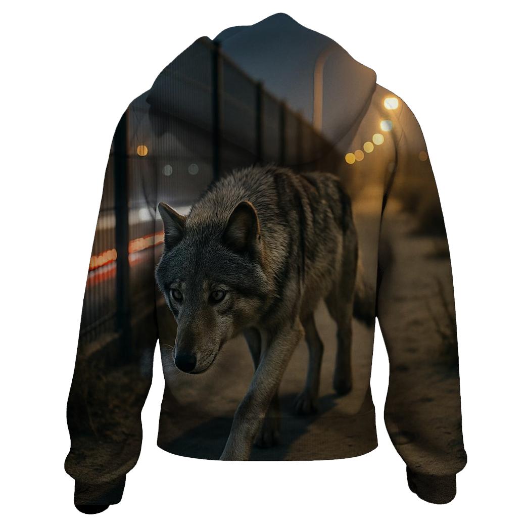 Sodium Light Corridor Wolf hoodies fashion
