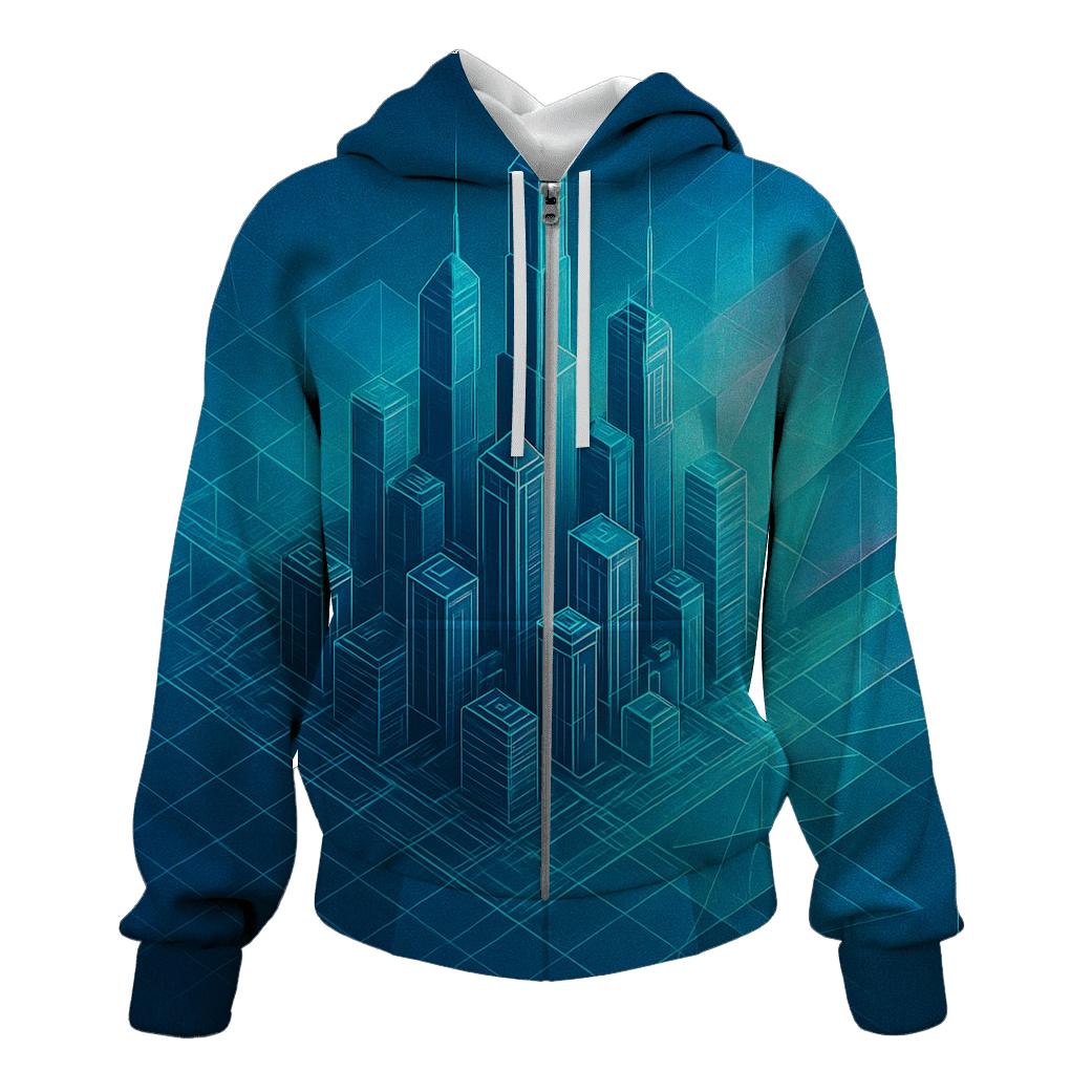 Prismatic City Blueprint Mirage hoodie styles
