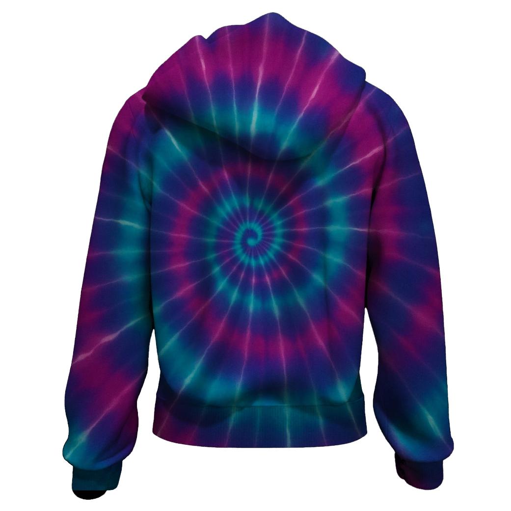 Nebula Spiral Overdye Vortex custom hoodies