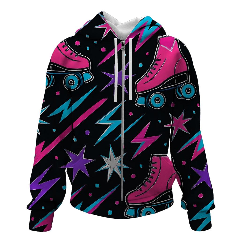 Roller Rink Laser Confetti hoodies fashion