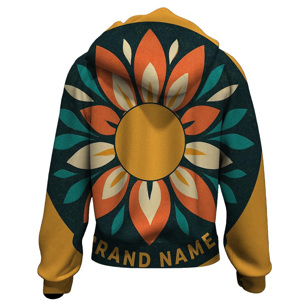 Solar Flora Collage Emblem heavyweight hoodies