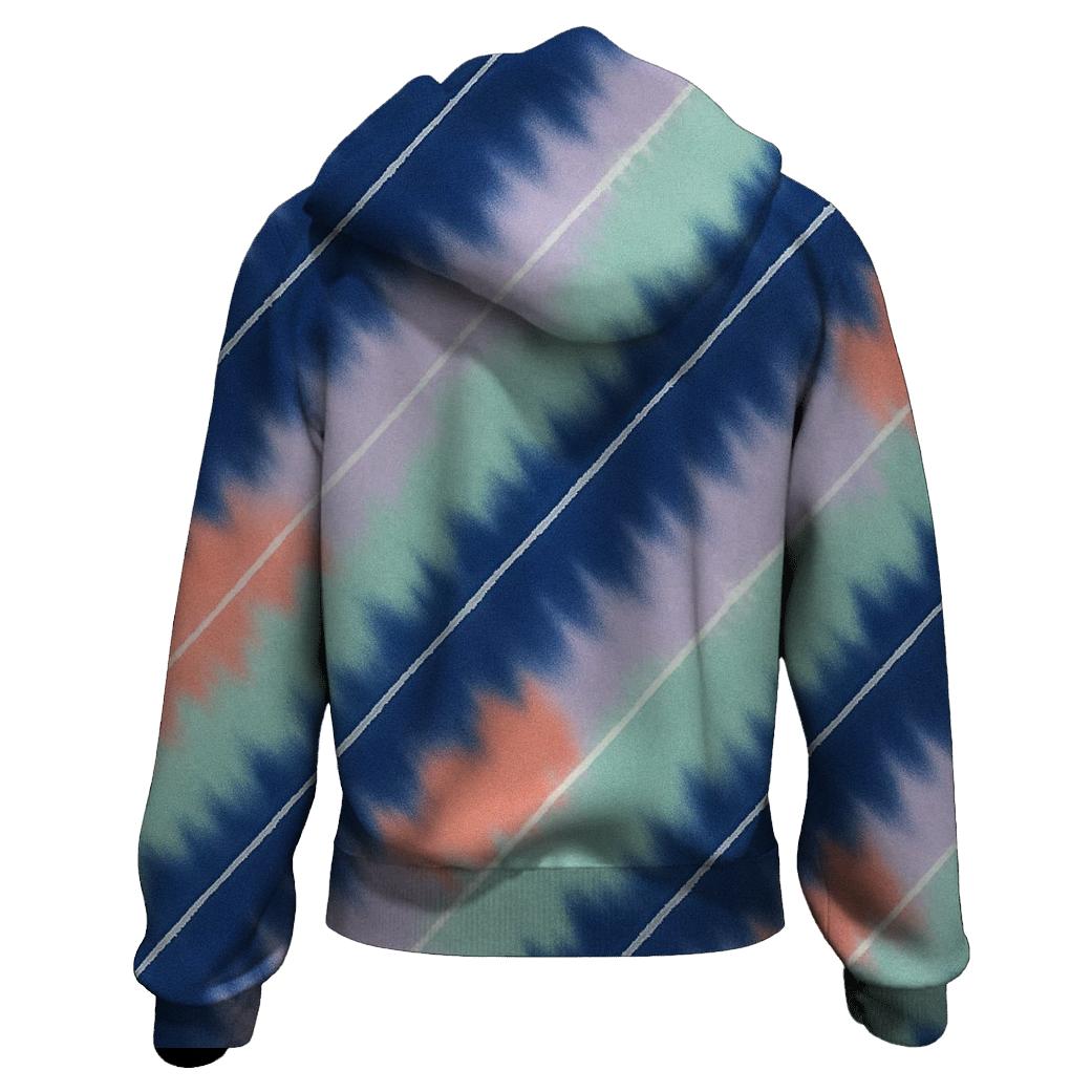 Arashi Pole Wrap Aurora Diagonals embroidered hoodies