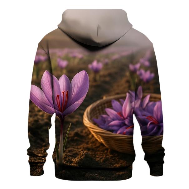 Saffron Crocus Harvest Threads In A Mountain Field zip-up hoodies