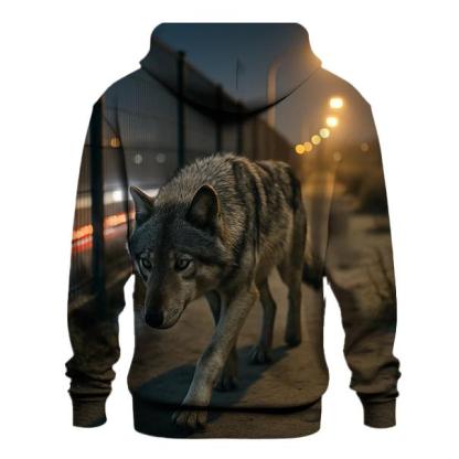 Sodium Light Corridor Wolf pullover hoodies