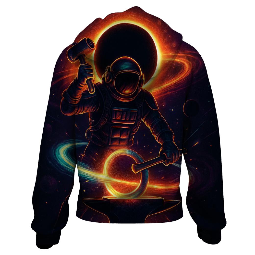 Aurora Forge On The Edge Of A Black Sun printed hoodies