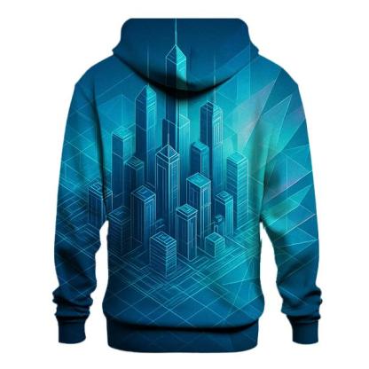 Prismatic City Blueprint Mirage custom hoodies