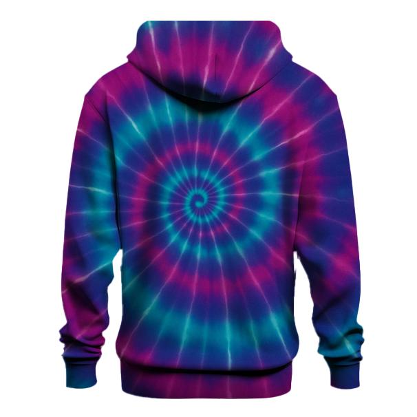 Nebula Spiral Overdye Vortex printed hoodies