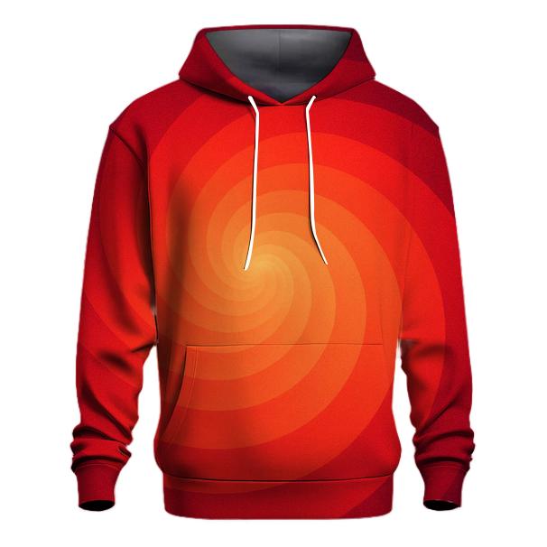 Molten Coral Vortex Gradient pullover hoodies