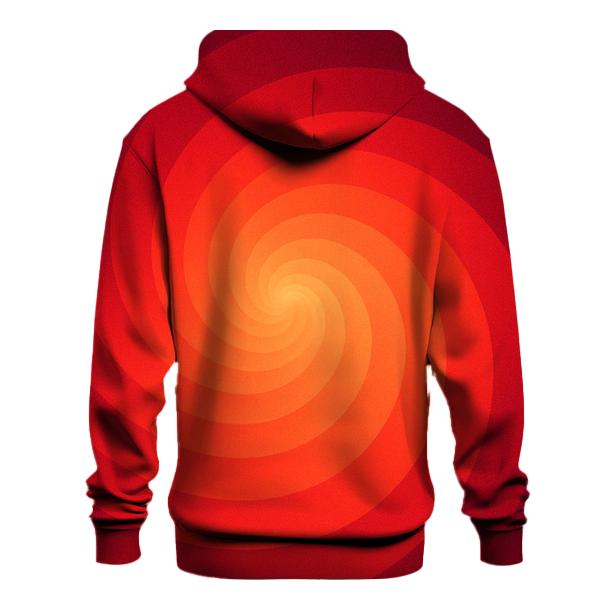 Molten Coral Vortex Gradient pullover hoodies