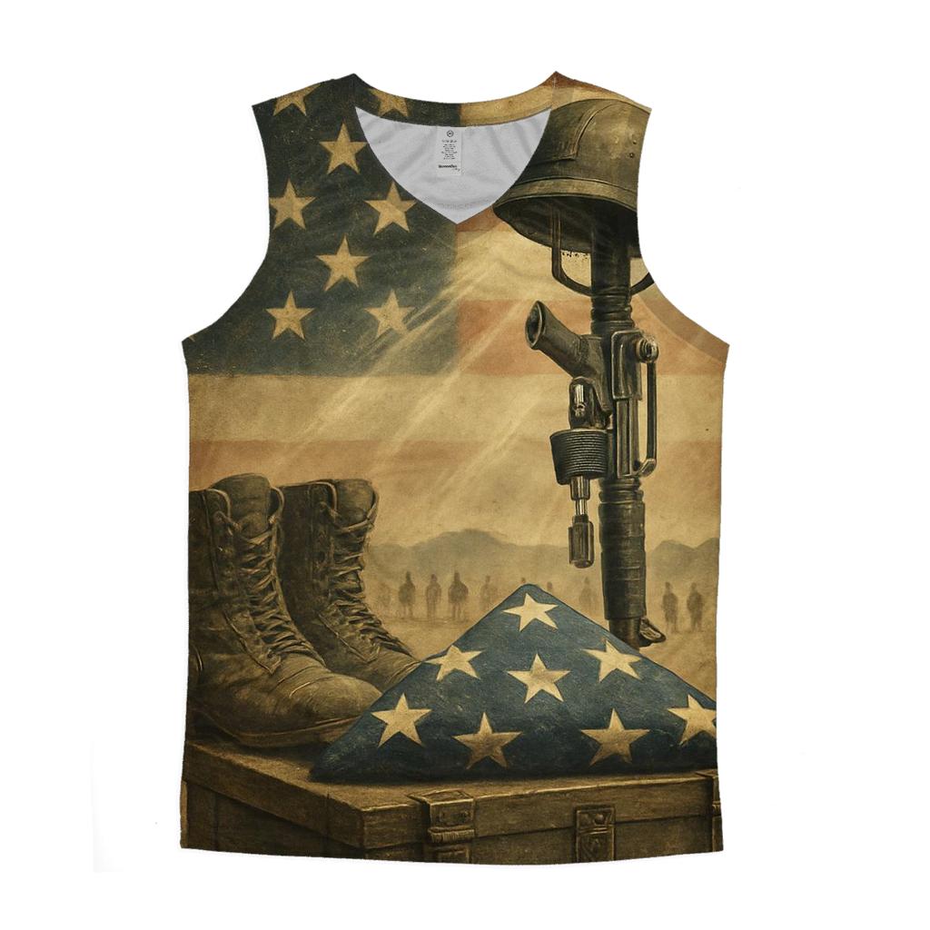 Desert Folded Light Memorial custom tank tops