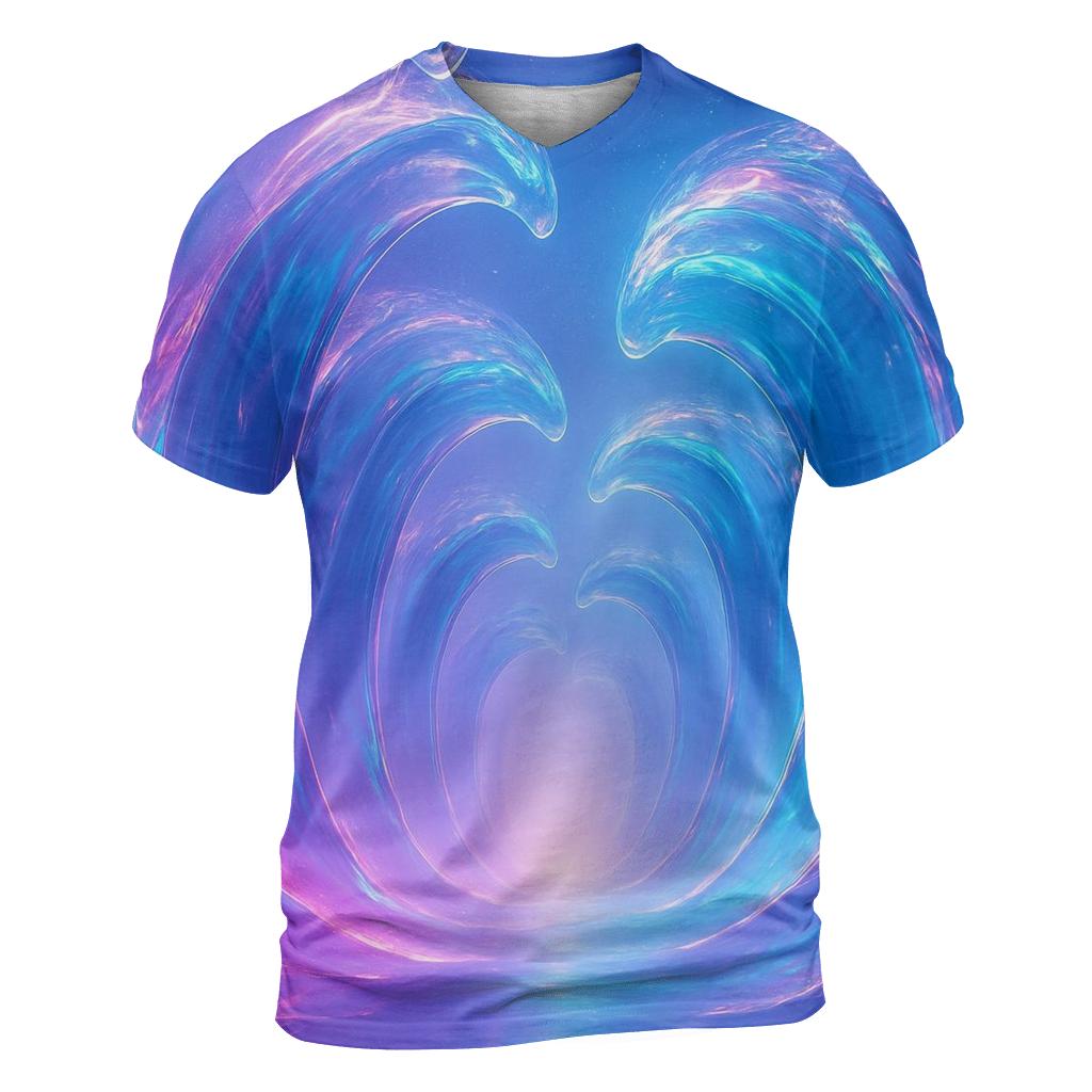 Prismatic Tide Cathedral unique graphic print tees