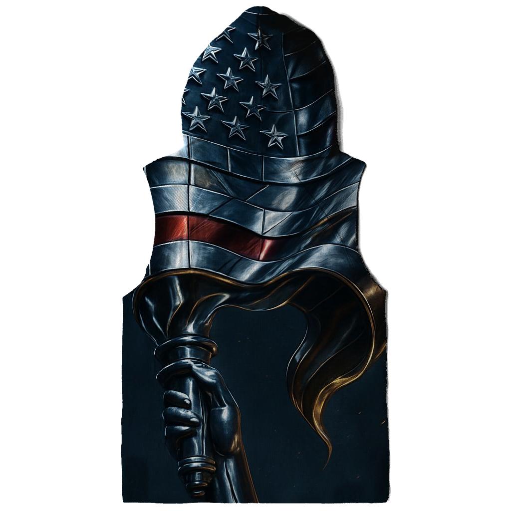 Chrome Liberty Surge Flag printed hoodies