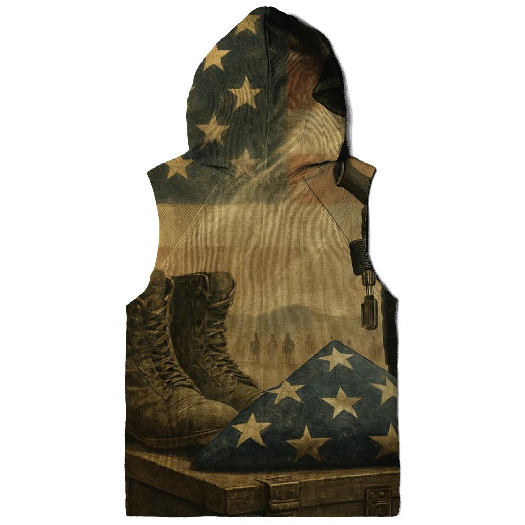 Desert Folded Light Memorial embroidered hoodies