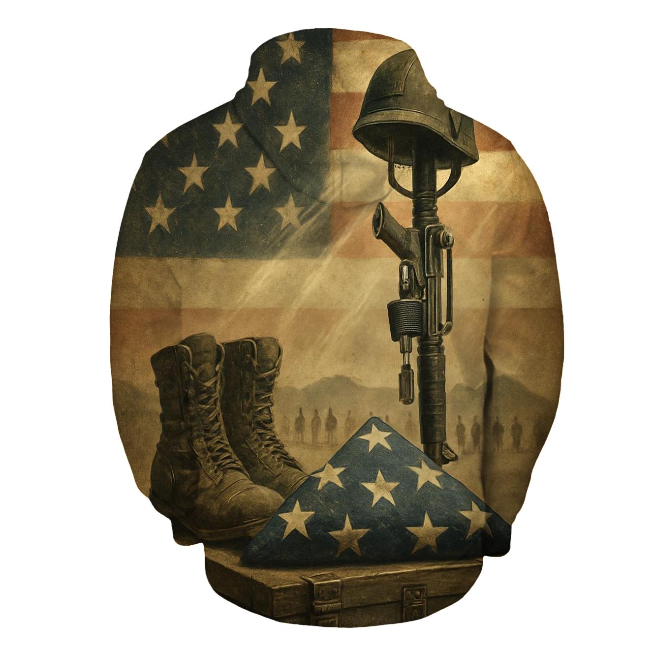 Desert Folded Light Memorial printed hoodies