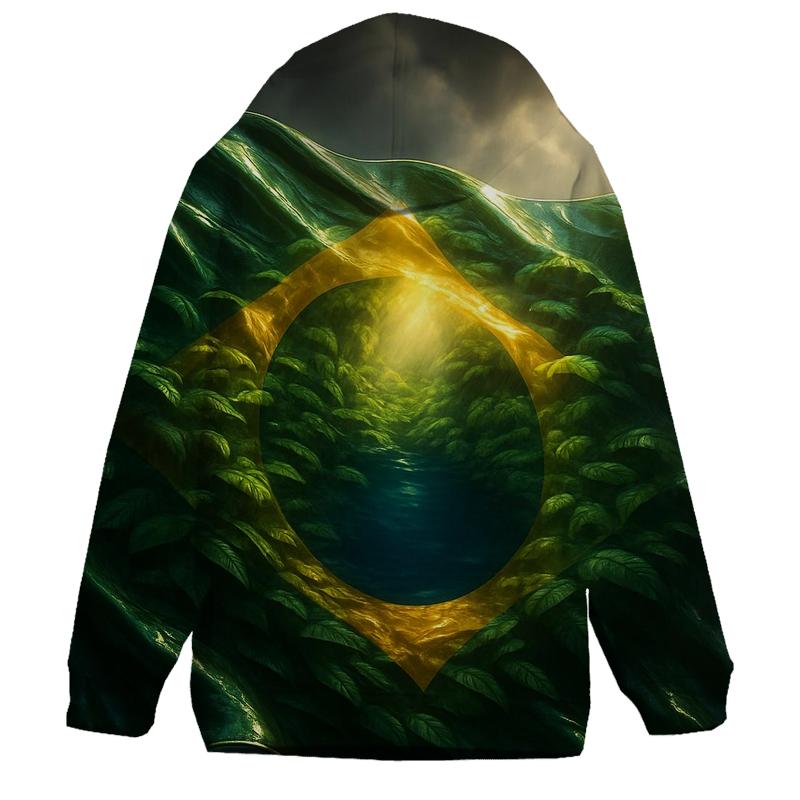 Emerald Storm Metallic Brazil Canopy custom hoodies