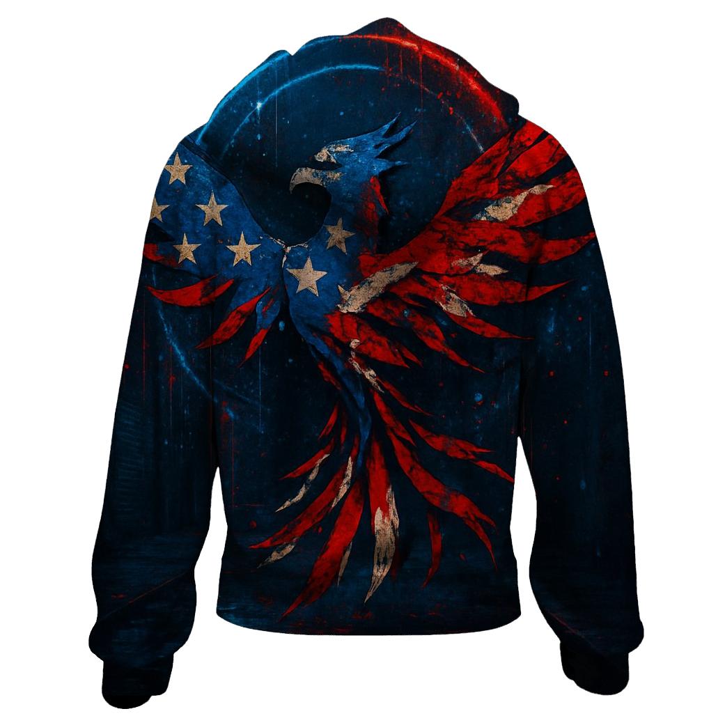 Neon Alley Starstripe Phoenix premium hoodies