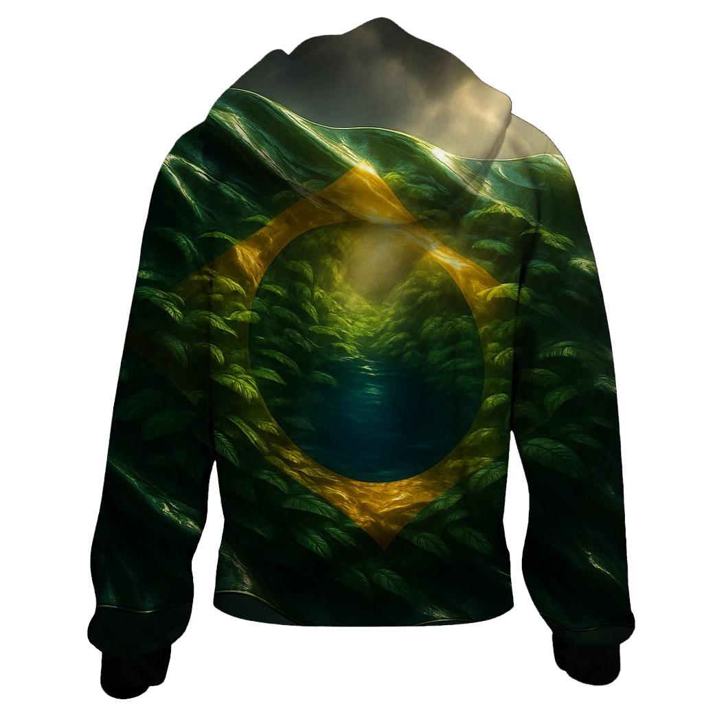 Emerald Storm Metallic Brazil Canopy hoodie trends