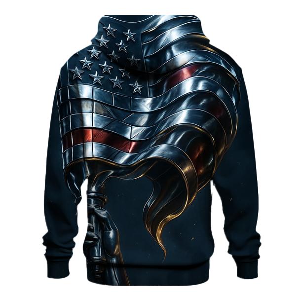 Chrome Liberty Surge Flag pullover hoodies