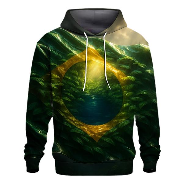 Emerald Storm Metallic Brazil Canopy lightweight hoodies