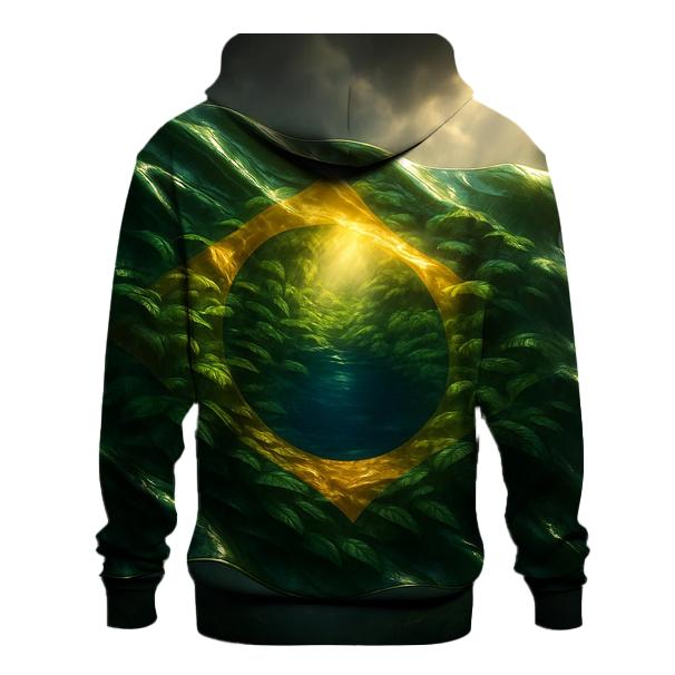 Emerald Storm Metallic Brazil Canopy lightweight hoodies