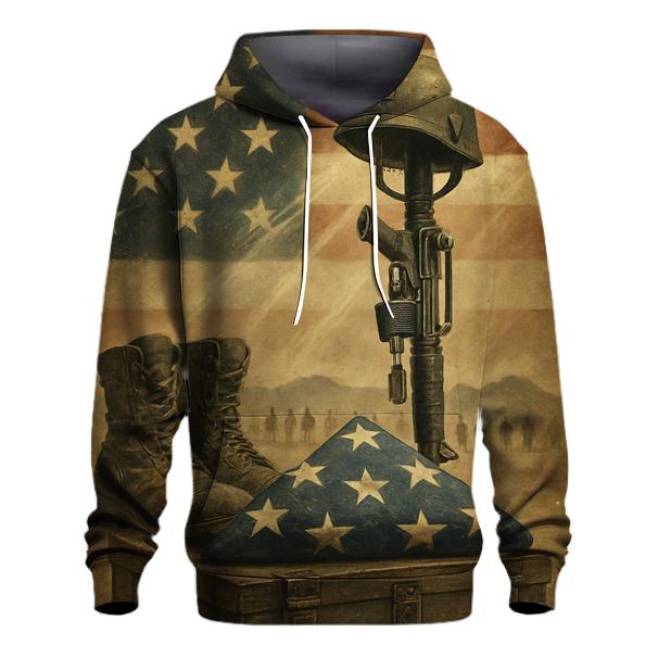 Desert Folded Light Memorial zip-up hoodies