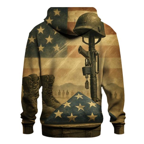 Desert Folded Light Memorial zip-up hoodies
