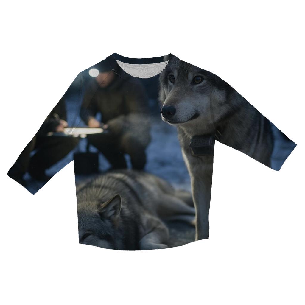 Radio Collar Check In The Boreal Research Clearing fashion 3/4 sleeve shirts