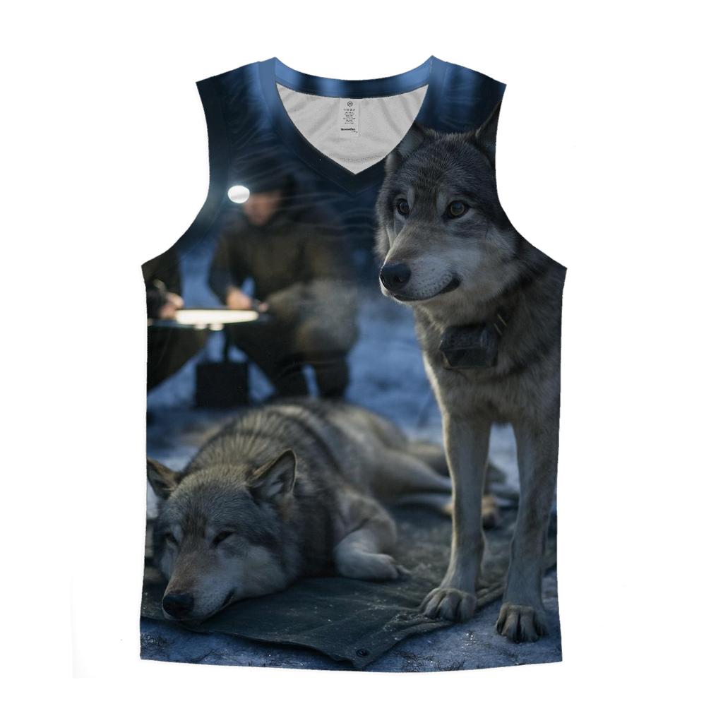 Radio Collar Check In The Boreal Research Clearing personalized athletic tanks