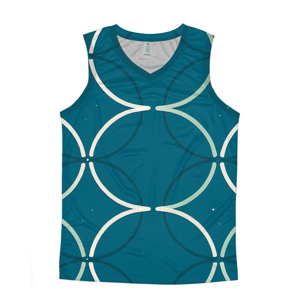 Gravitational Lens Arc Weave graphic print tank tops