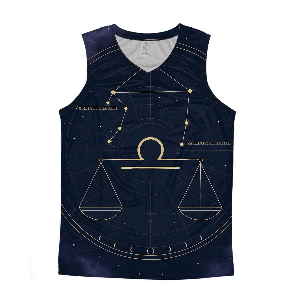 Libra Equinox Scales Celestial Diagram personalized athletic tanks