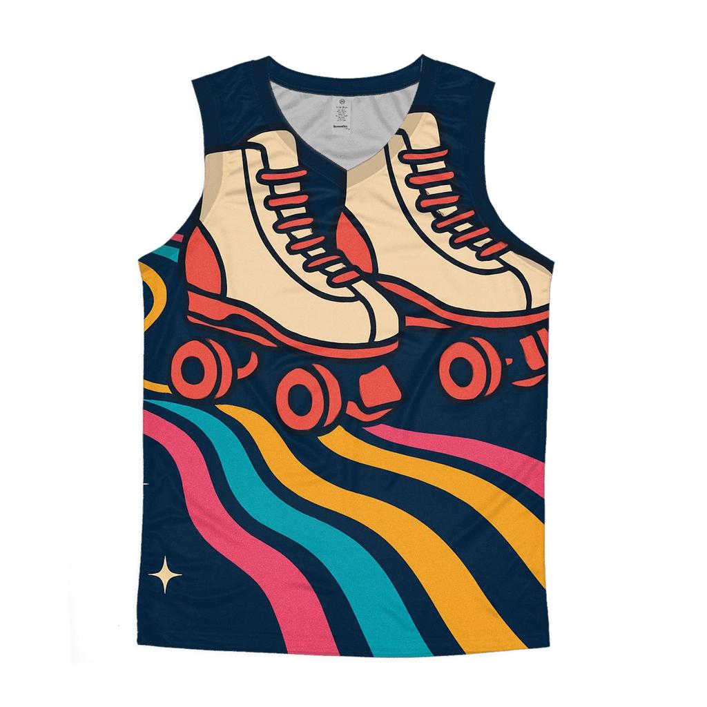 Roller Rink Neon Waves custom tank tops