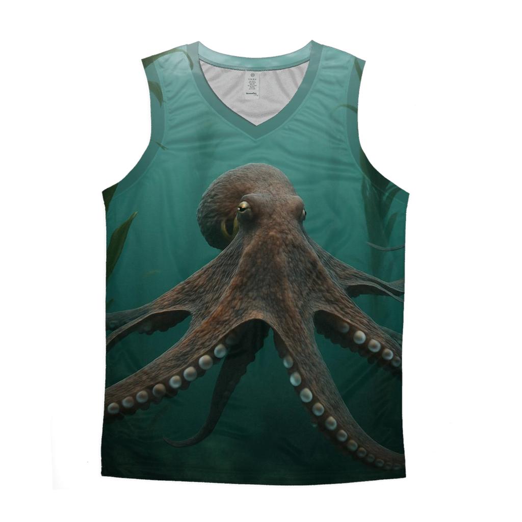 Kelp Forest Glide Giant Pacific Octopus stylish racerback tanks