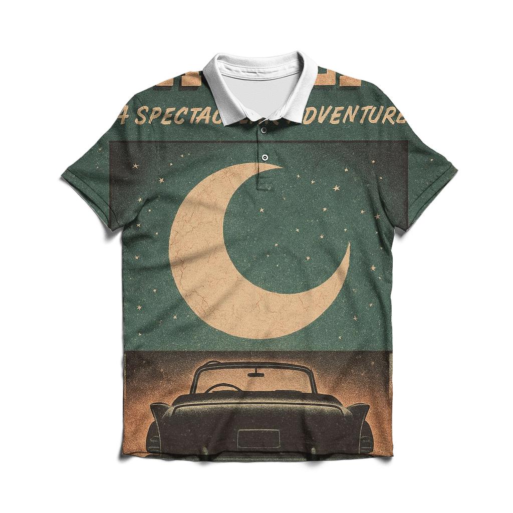 Worn Apollo Drive In Theater Poster designer slim fit polos