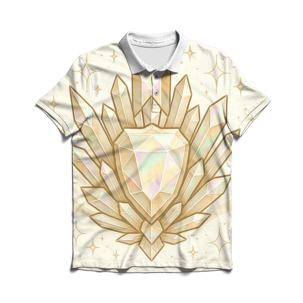 Crystal Tide Emblem classic pique polos