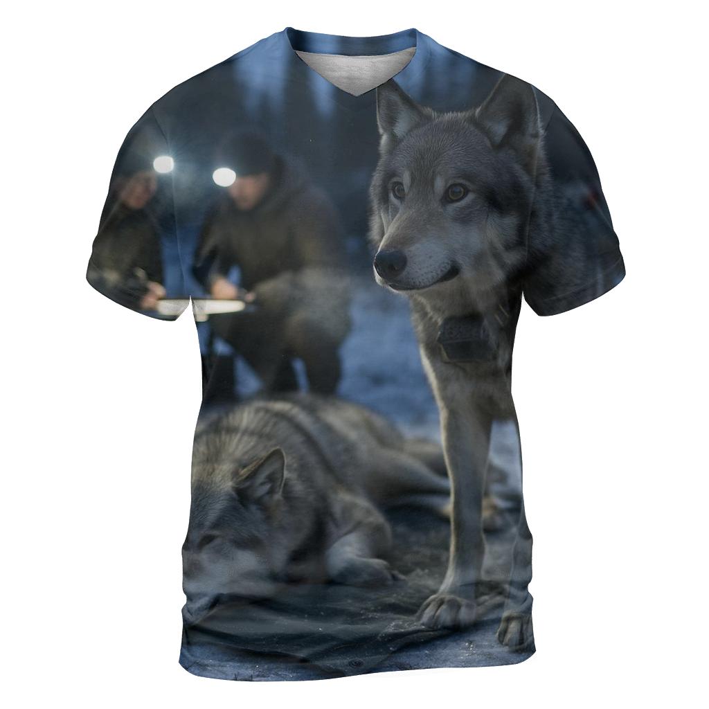 Radio Collar Check In The Boreal Research Clearing trendy printed shirt styles