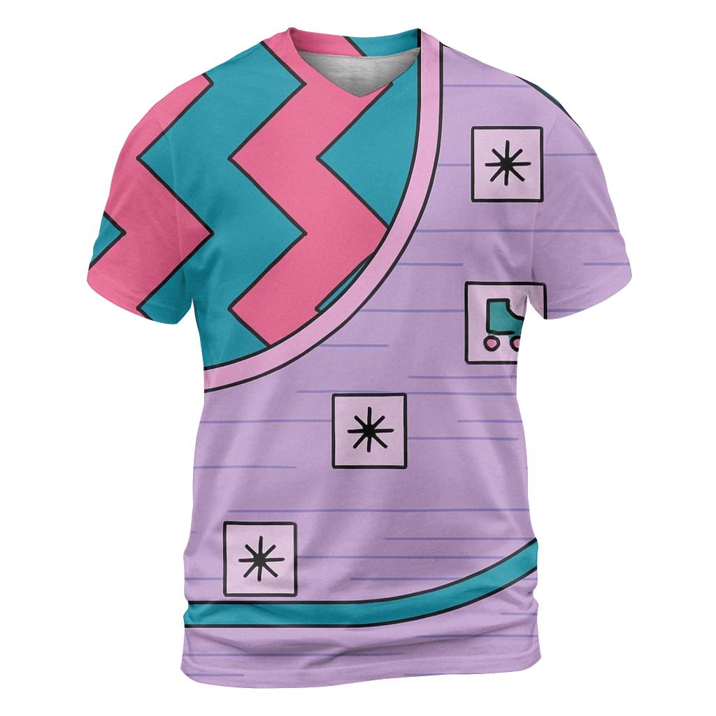 Miami Roller Rink Zigzag statement graphic shirts