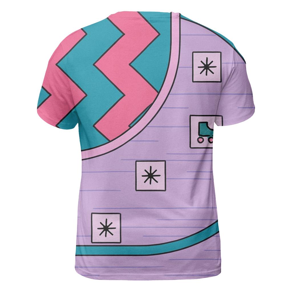 Miami Roller Rink Zigzag statement graphic shirts