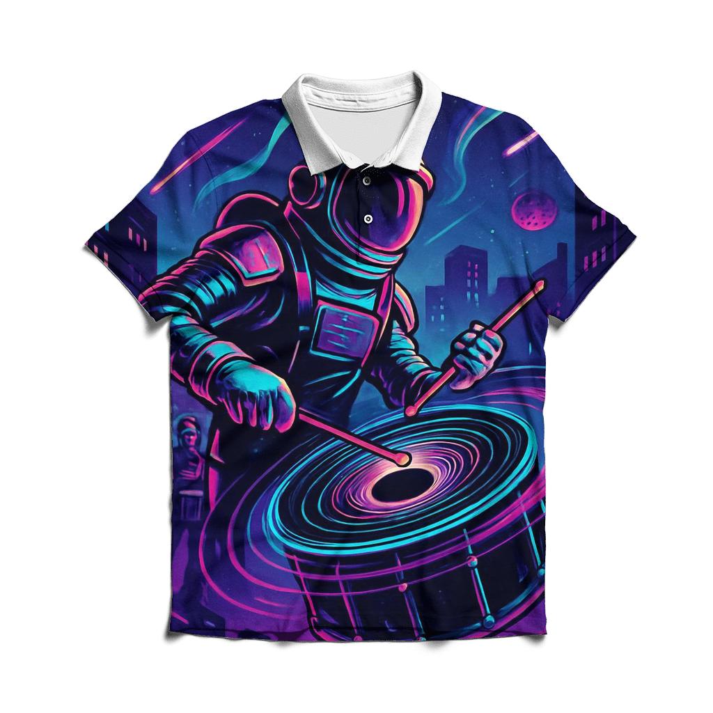 Black Hole Drumline Parade personalized polo shirts