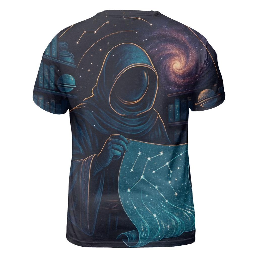 The Library Of Comet Maps statement graphic shirts